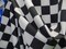 1 Yard Black and White Checkers Spandex Fabric Swimwear Dancewear Leggings 58/60 Inches Wide